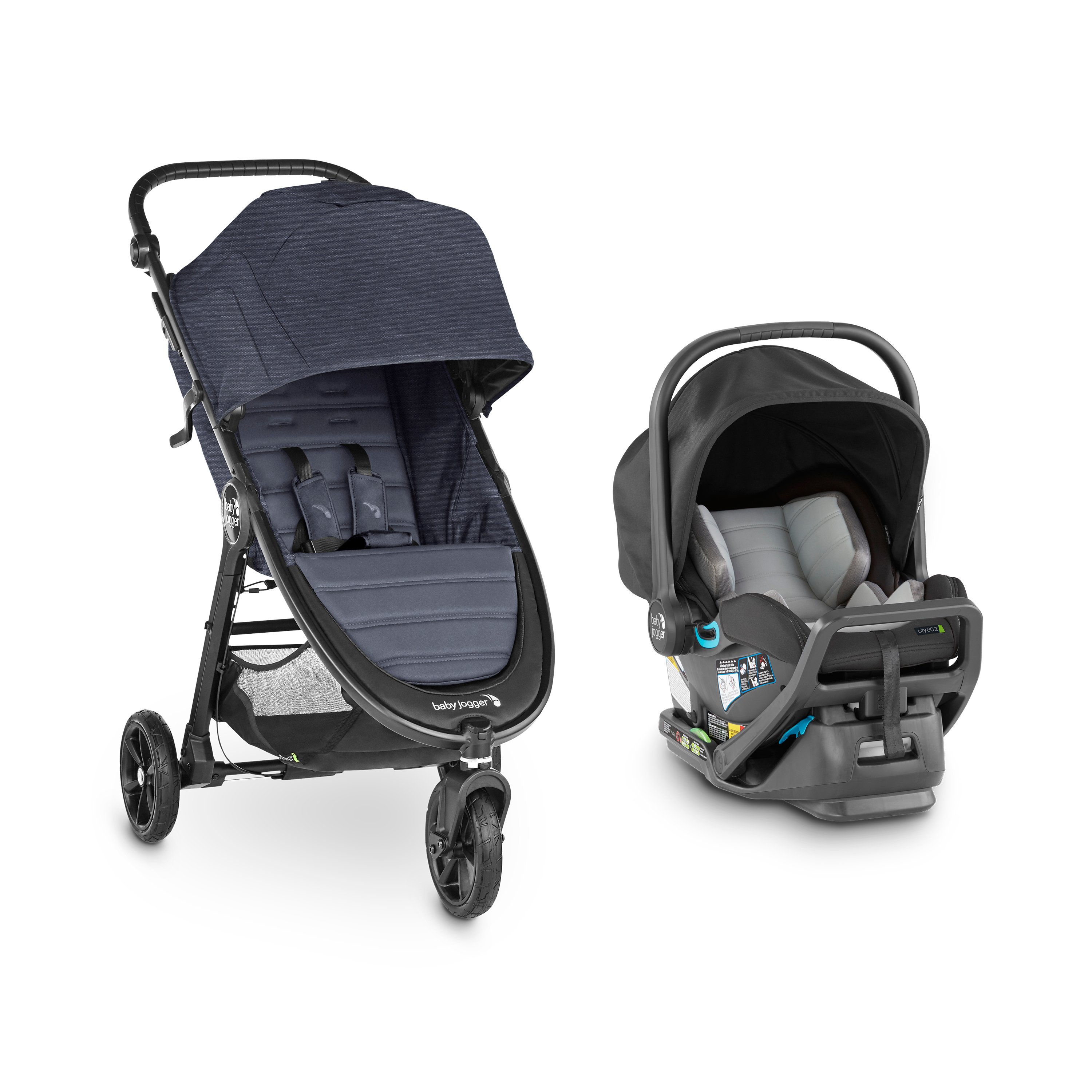 Infant car outlet seat stroller combo